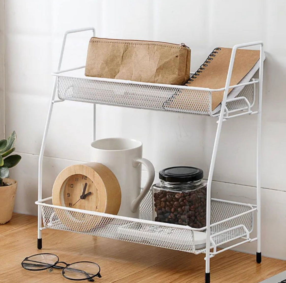 Double Layer Kitchen Shelf Organizer storage Rack