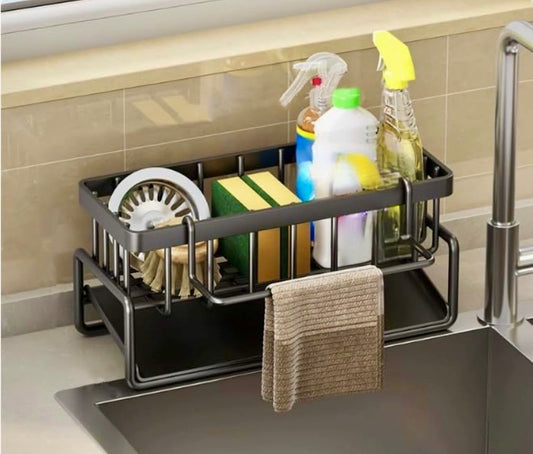 Black Kitchen Sink Organizer
