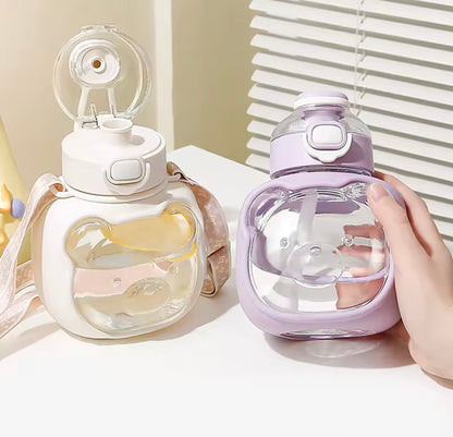 1000ml Bear Water Bottle with Strap