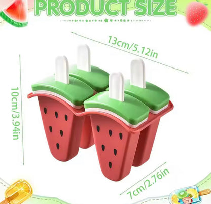 4 Grids Icecream Moulds Set