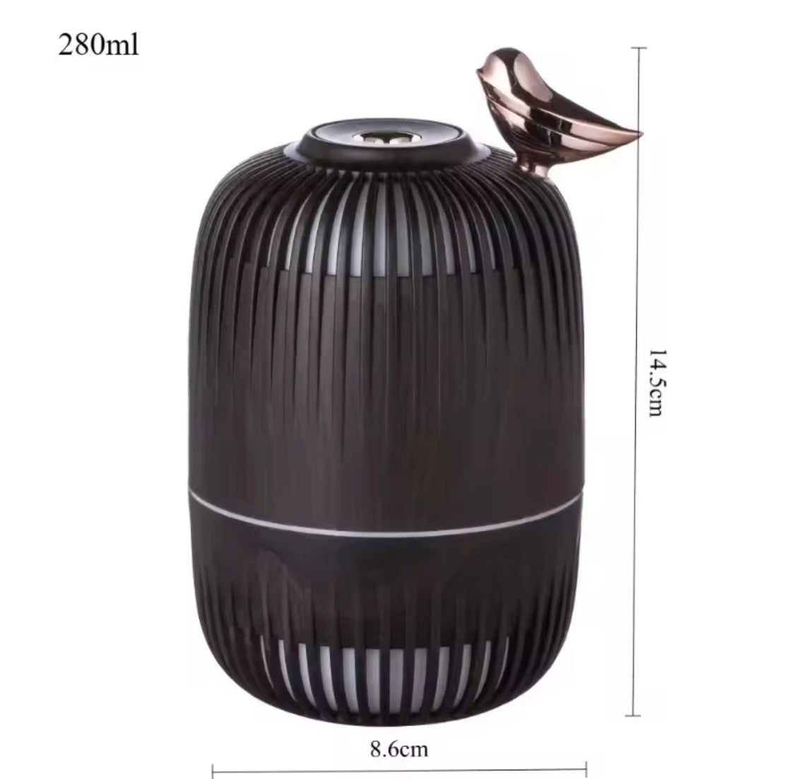 280ml Colourful Lights Humidifier Diffuser