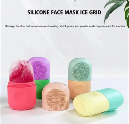 2 in 1 Silicone Ice Roller and Mini Portable Facial Cleanser