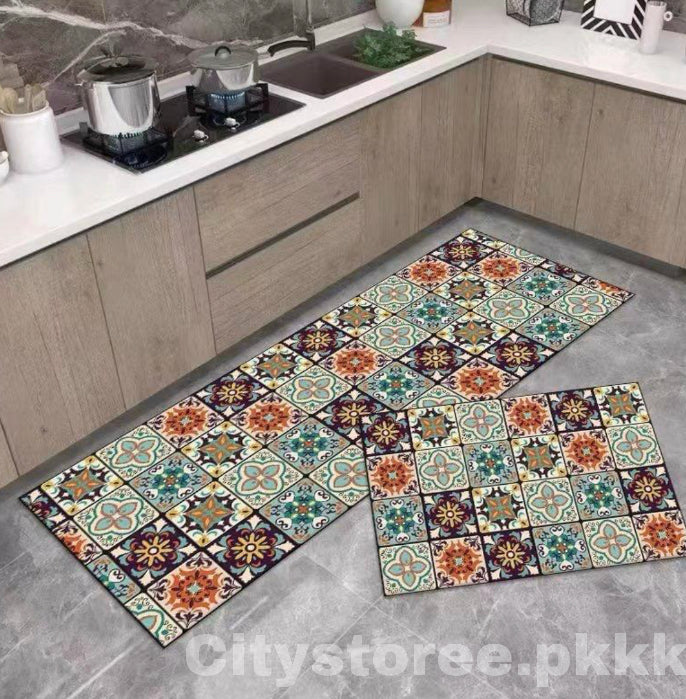 2 Pc Bathroom Floor Mat