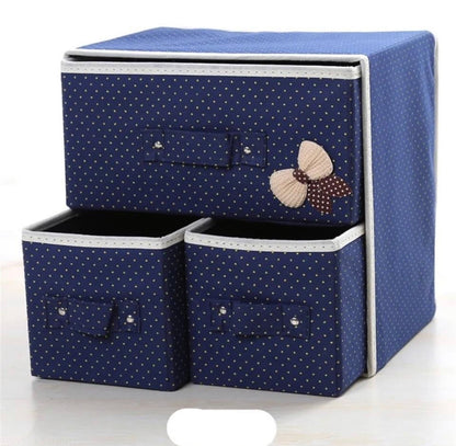 3 Drawers Thickened Convenient Folding Storage Box