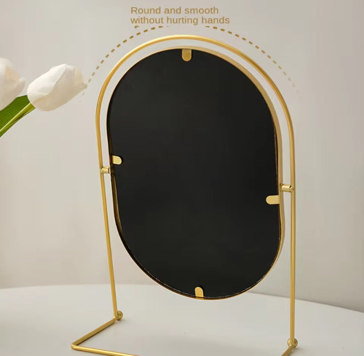 Metal Golden Mirror For Vanity