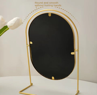 Metal Golden Mirror For Vanity