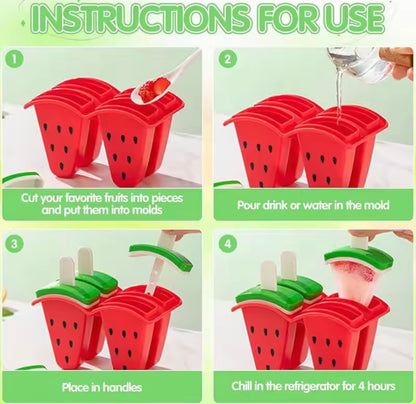 4 Grids Icecream Moulds Set