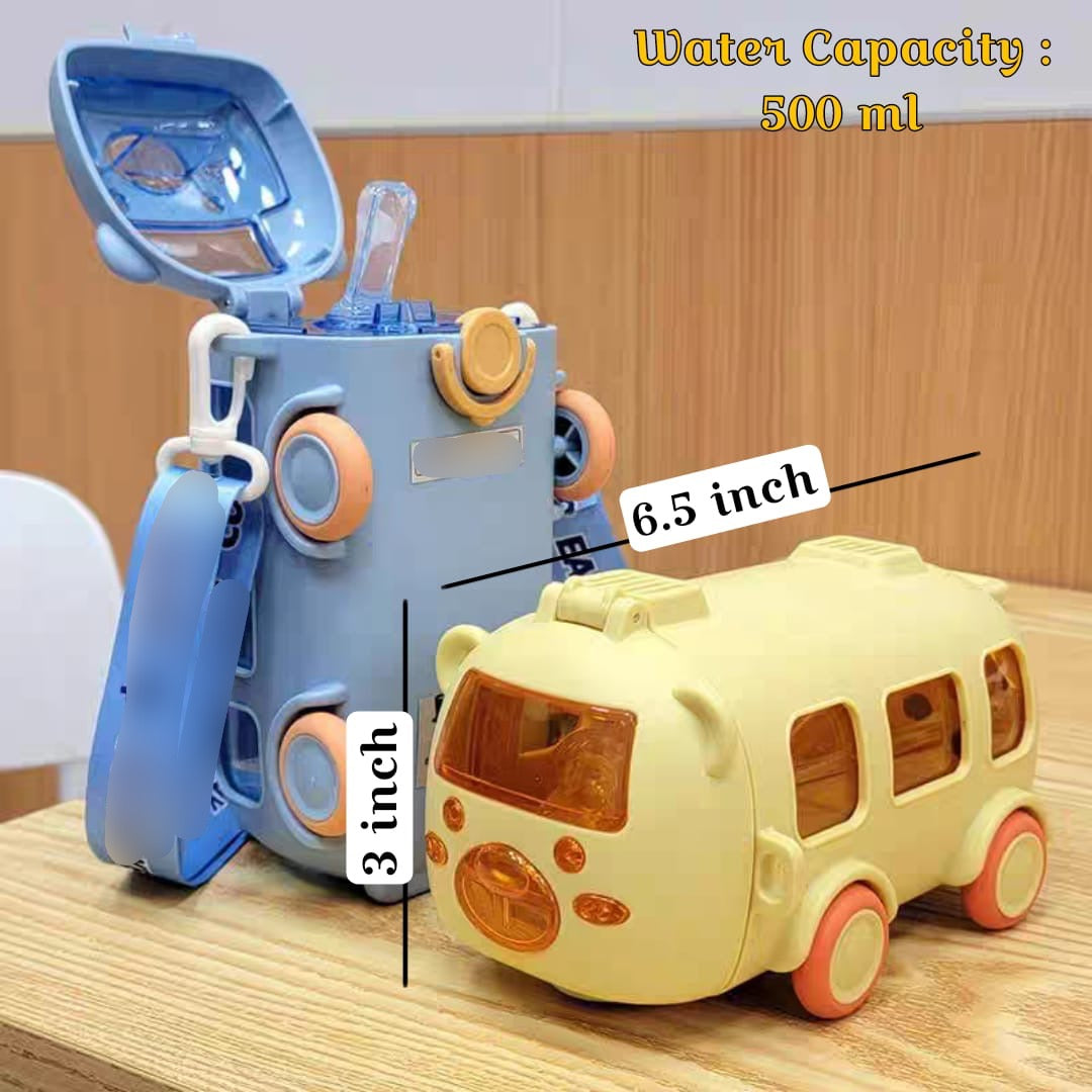 500ml Bus Water Bottle with Wheels
