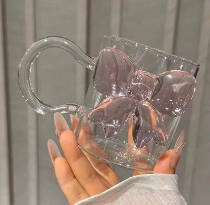 550ml Bow Coffee Glass with Handle