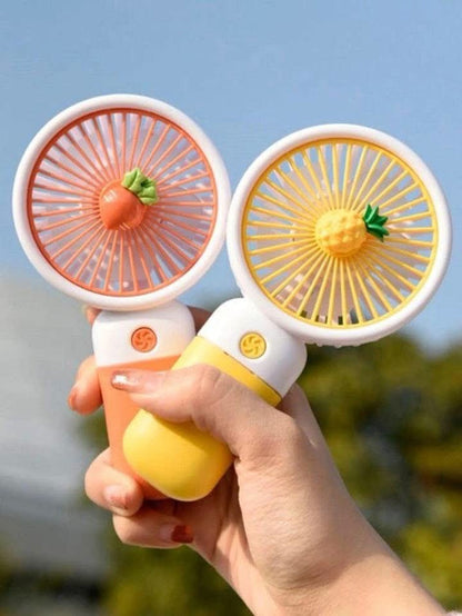 Rechargeable Cute Hand Fan with Phone Holder
