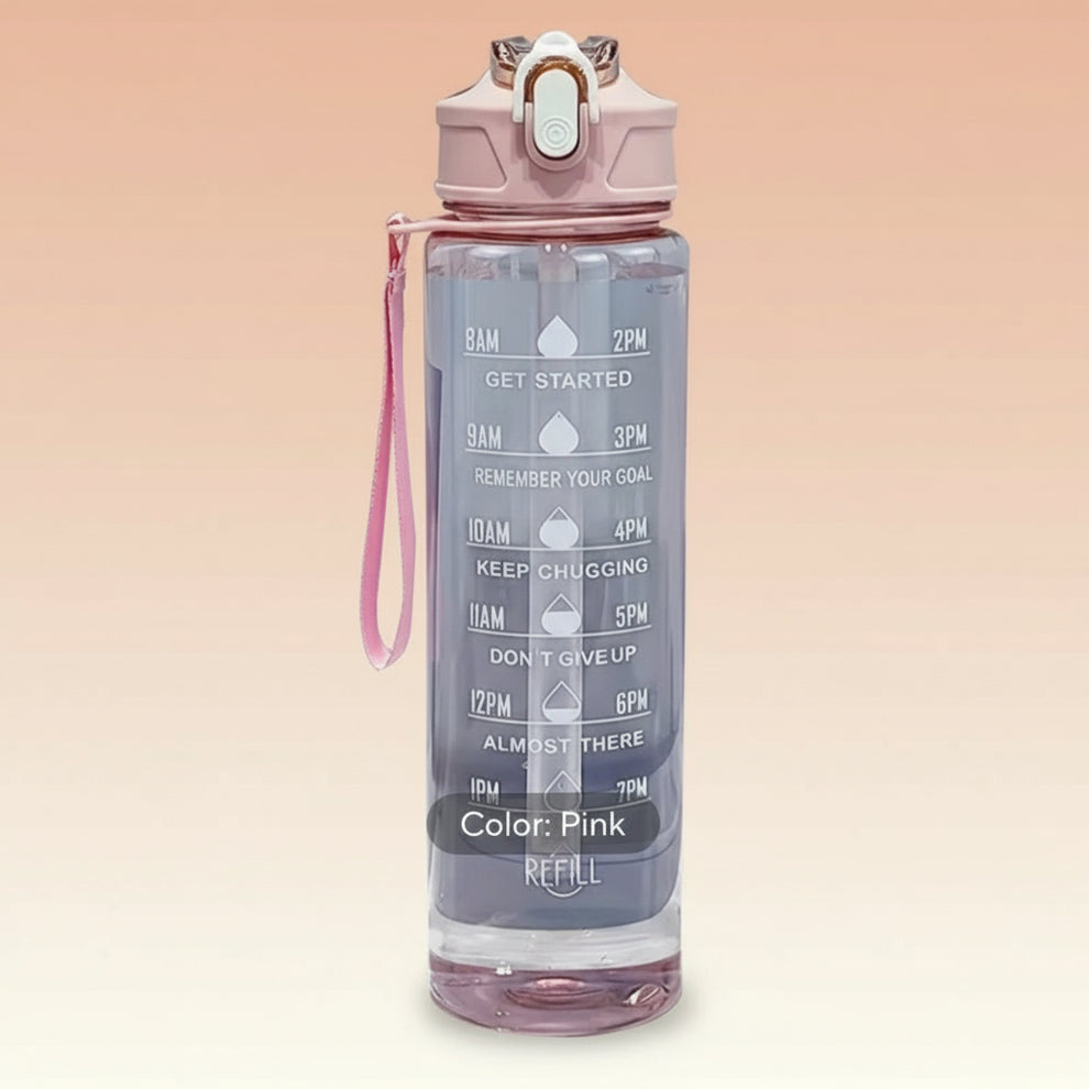900ml Leakproof Water Bottle with Straw
