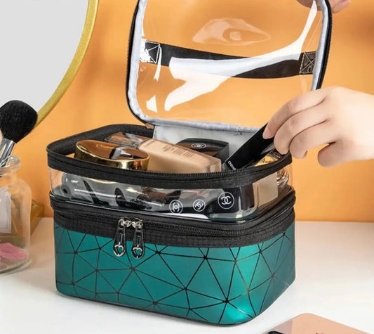 Double Layer Transparent Makeup Bag