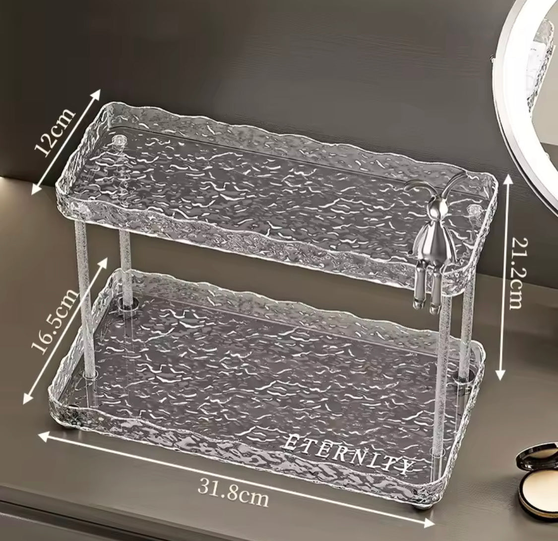 Acrylic Makeup Cosmetic Organizer Shelf Rack