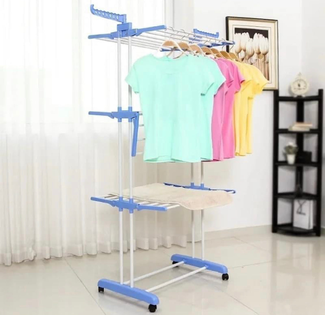 Multi-Layer Foldable Clothes Drying Rack