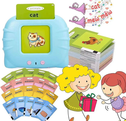 112 Pcs Rechargeable Educational Speaking Card Toy (with 224 Words)