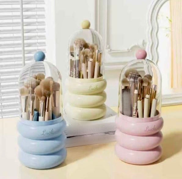 360 Rotation Brush Holder with Lid