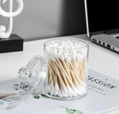 Acrylic Cotton Swab Storage Holder Organizer