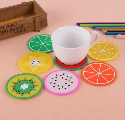 6 pcs Silicone Tea Mat Coasters Set