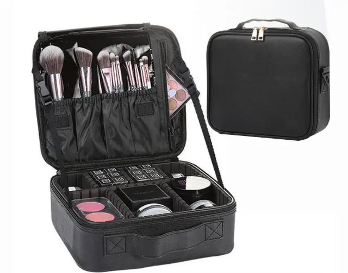 Pu Travel Cosmetic Organizer Vanity Bag