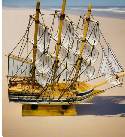 Wooden Ship For Decoration