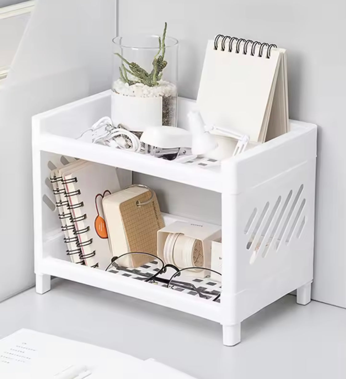 2 Layer Storage Rack Organizer