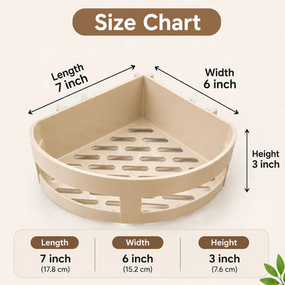 Wall Mounted Round Corner Shelf Rack