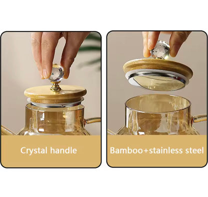 1000ml Diamond Tea Pot with Lid