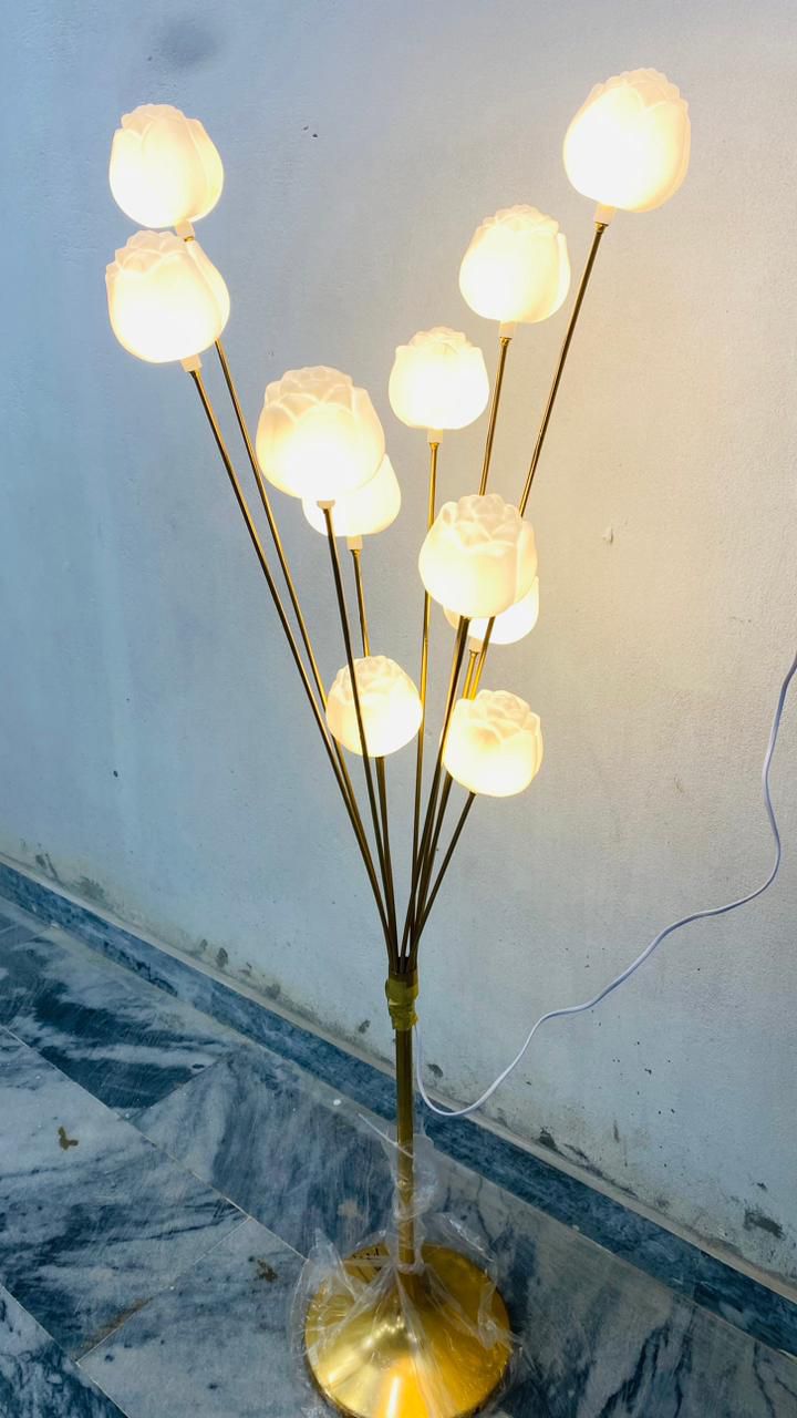 Rose Flower Corner Floor Lamp For Home Decor