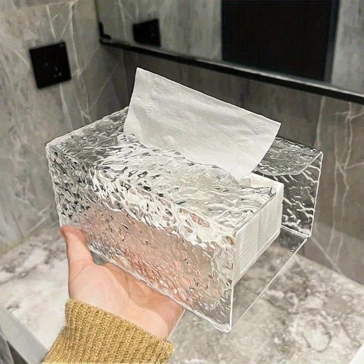 Wall-Mounted Acrylic Tissue Box