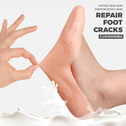 Silicone Moisturising Full Heel Socks