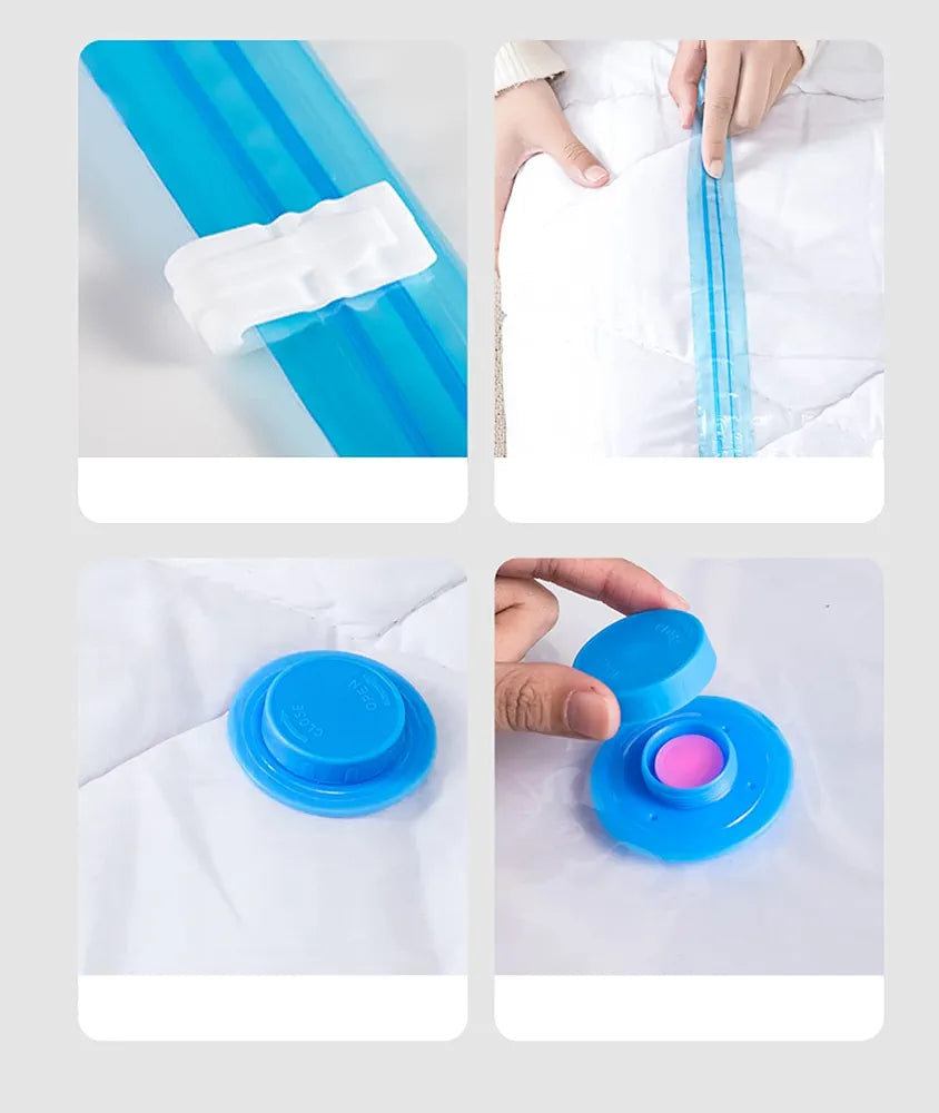 5 Pcs Travel Vacuum Bags Set with Pump
