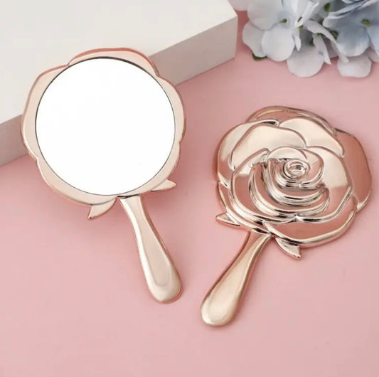 Rose Design Makeup Mirror