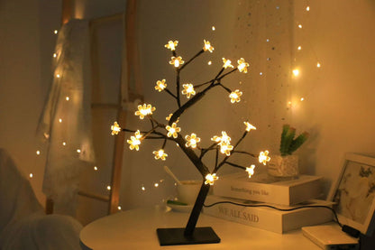 24 Led Cherry Blossom Lamp Tree