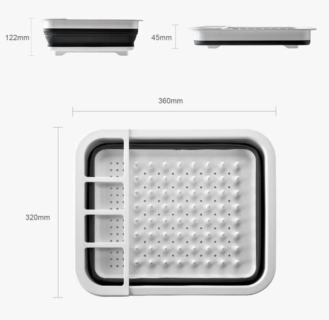 Dish Drainer Kitchen Foldable Rack