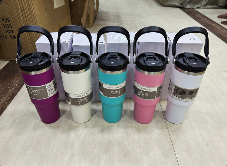 30oz Stainless Steel Tumbler with Lid