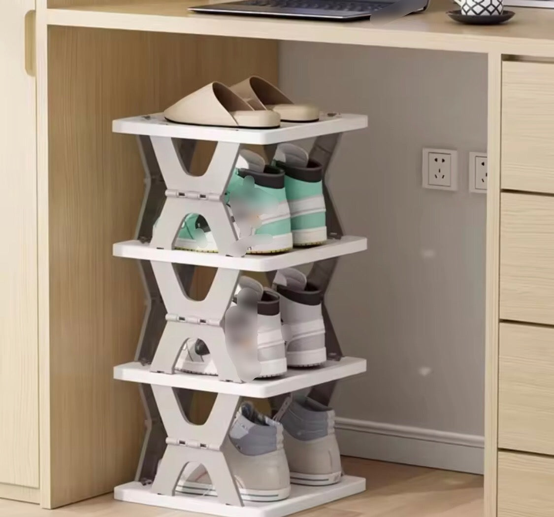 Multi-Layer Foldable Shoe Rack