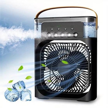 Water Mist Cooling Electric Fan with Lights