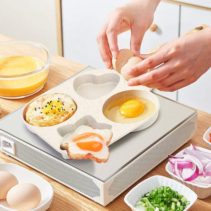 Non-Stick Heart and Star Shape Frying Pan