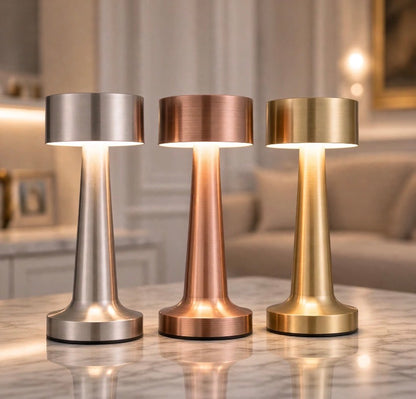 Rechargeable 3 Modes Metal Touch Lamp