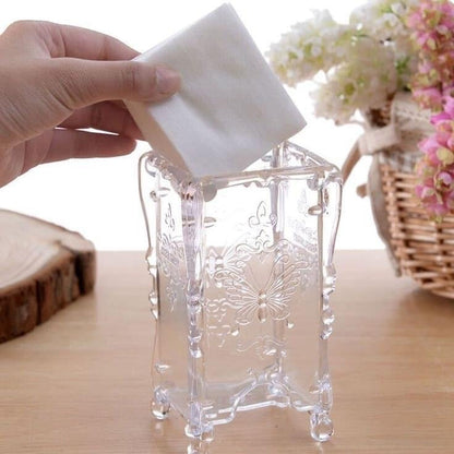 Acrylic Cotton Makeup Pads Holder