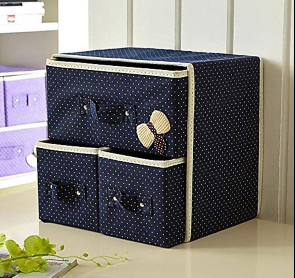 3 Drawers Thickened Convenient Folding Storage Box