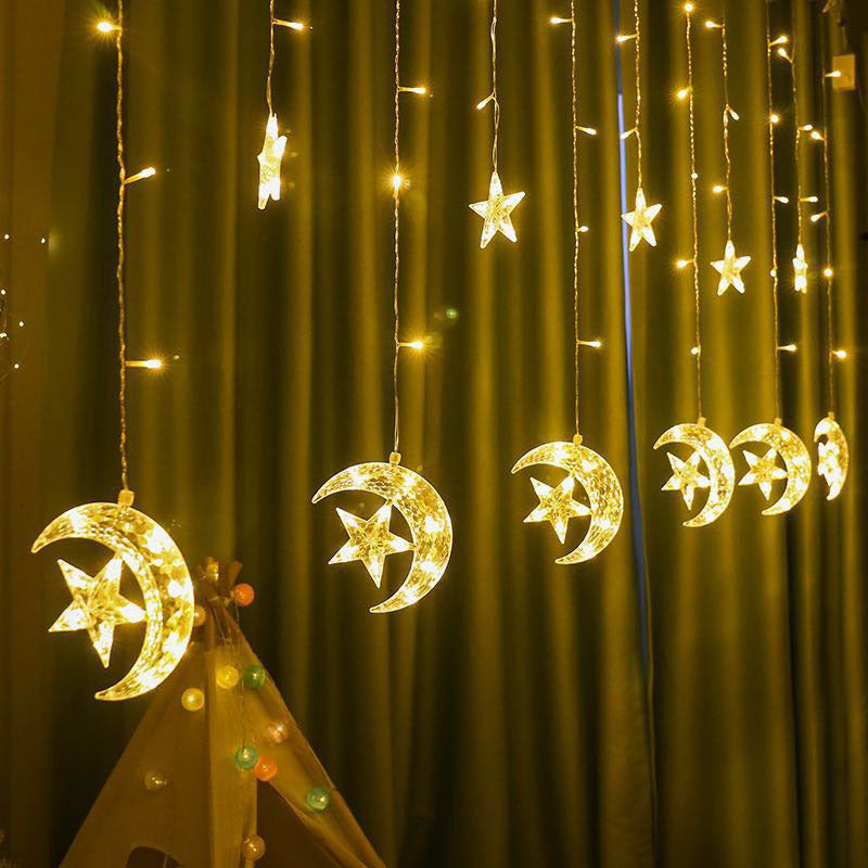 Star and Moon Fairylights for Home Decor