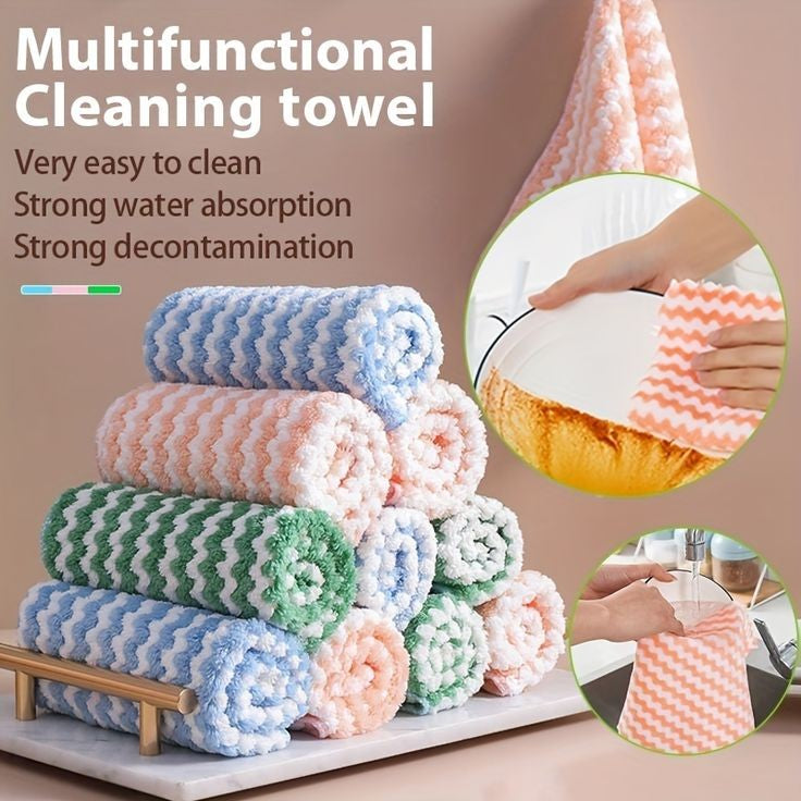 4 Pcs Absorbent Soft Cleaning Towel