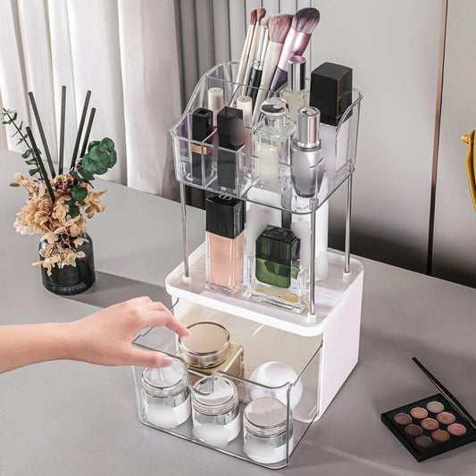 3 Layer Acrylic Makeup Perfume Organizer