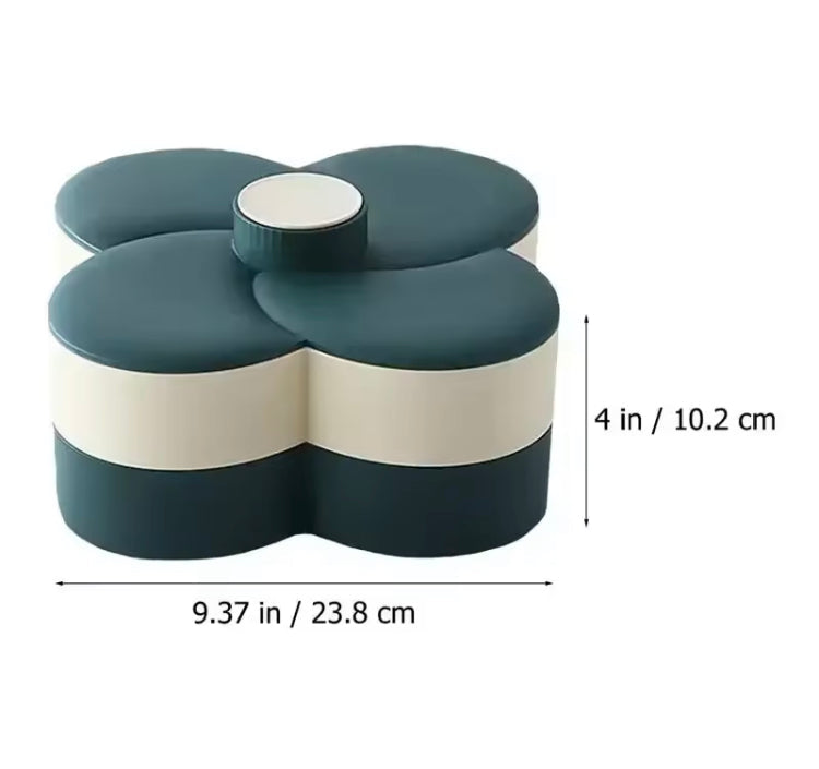 2 Layer Rotating Food Storage Box