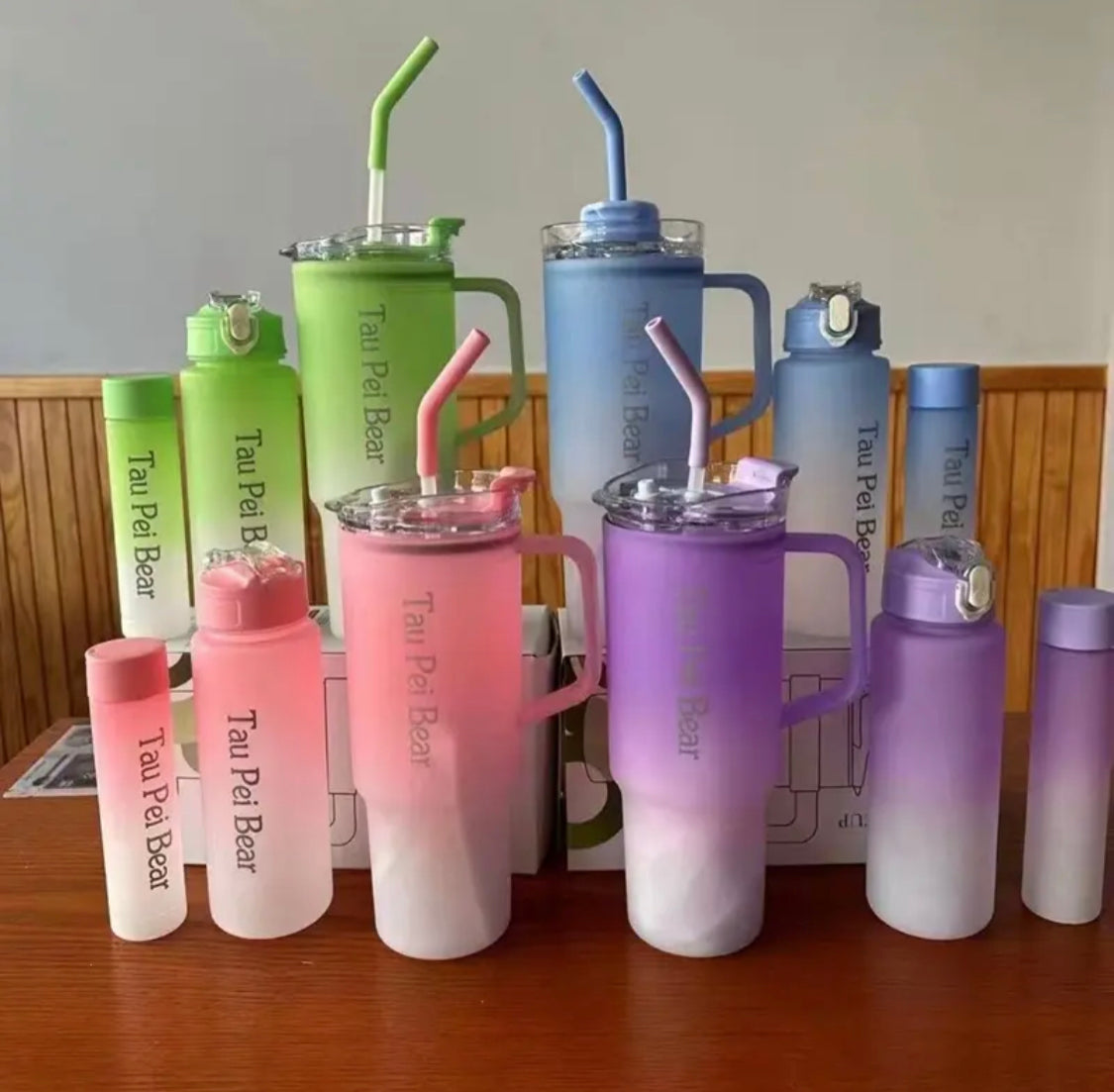 3 Pcs Tumblers Water Bottles Set