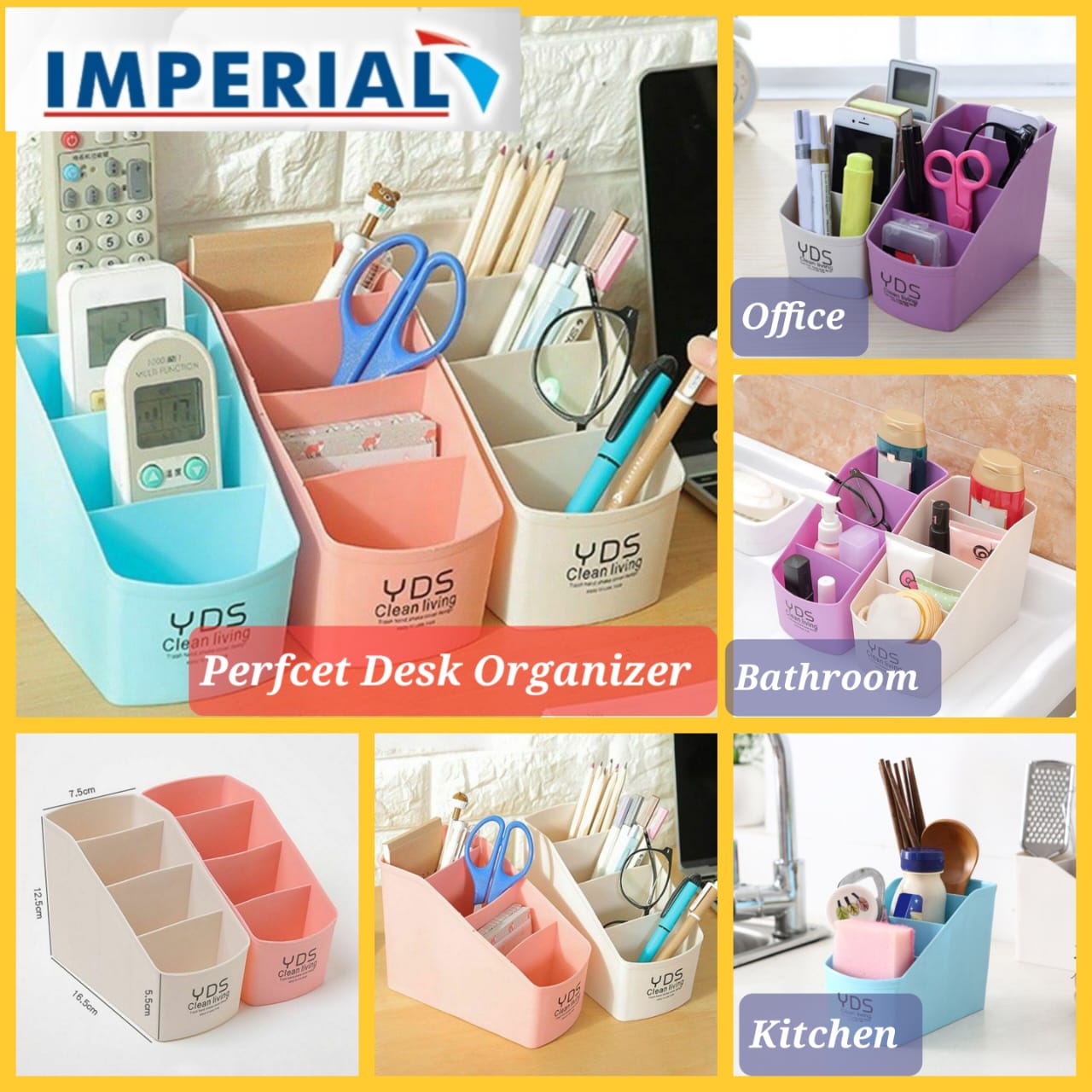 Multipurpose Stationery Desk Organizer