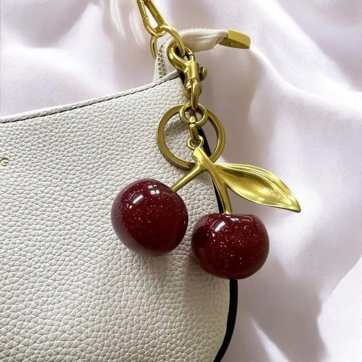 High Quality Trendy Cherry Keychain