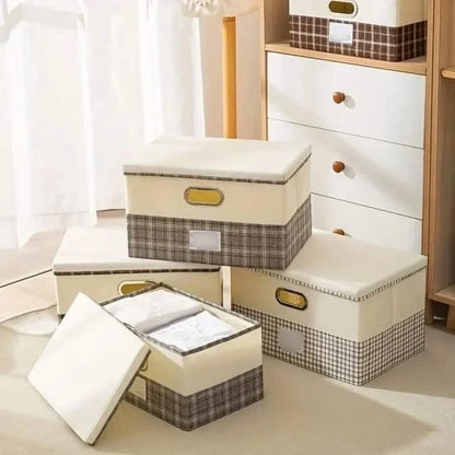 Clothes Storage Box with Cover Lid