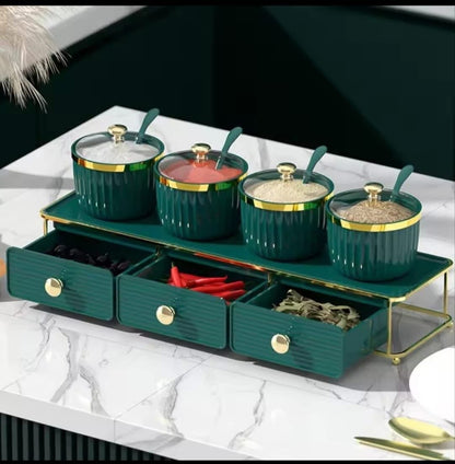 Double Layer Spice Organizer with Stand